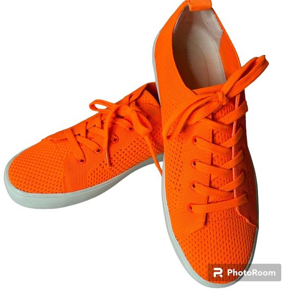 Marc Fisher Shoes - Marc Fisher knit neon orange sneakers Excellent!